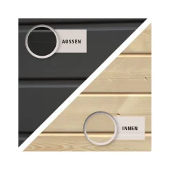 Gartenhaus Askola 4 mit Schleppdach terragrau*Karibu Best