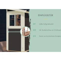 Karibu Gartenhaus Goerlitz terragrau