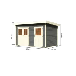 Gartenhaus Tintrup terragrau^Karibu Sale