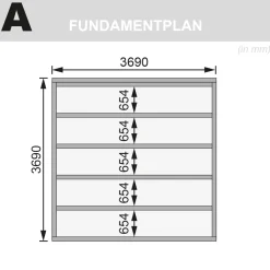 Gartenhaus Trittau 6 mit Tür Eco naturbelassen*Karibu Discount