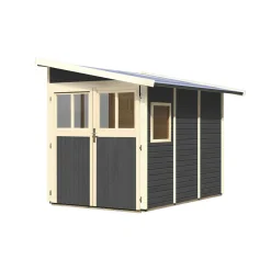 Gartenhaus Wandlitz 181 x 268 x 230 cm grau^Karibu