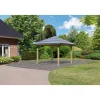 Gartenpavillon Carport Kirn 3 Massivholz*Karibu New