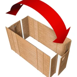 Geräteraum 2 KDI mit Einzelflügeltor in der Seite Breite 274 cm^Karibu Discount