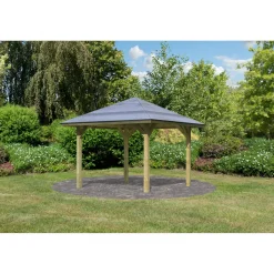 Holzpavillon Bergen 1/2 265 x 265 x 290 cm*Karibu Hot
