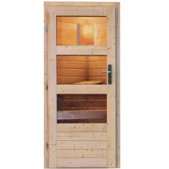 Saunahaus Bosse 1 38 mm 9 kW Bio Ofen externe Strg moderne Tür^Karibu Sale