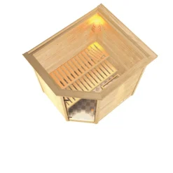 Karibu Systemsauna Mia Eckeinstieg ohne Ofen