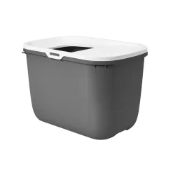 Katzentoilette Hop grau/weiß 58,5 x 39 x 39,5 cm* Clearance