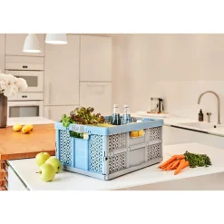 Klappbox Lea nordic blue 48,5 x 35 x 23,5 cm*keeeper