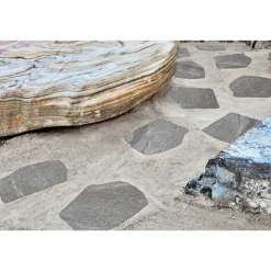 Keramik-Trittstein „Ardesia“ Dark Grey 42x36x2cm