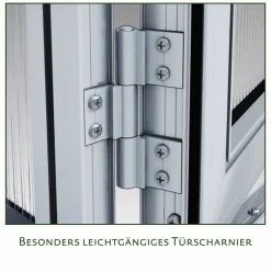 Gewächshaus Rose II 5m² schwarz*KGT Discount