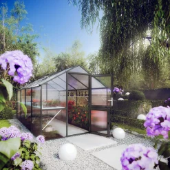 Gewächshaus Rose IV 10m² schwarz*KGT Best