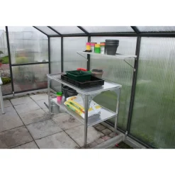 Universal Aluminium Tisch ca 1,21m breit und 0,64m tief^KGT