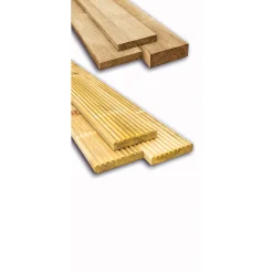 Kiefer-Terrassendiele zweiseitig genutet 200 x 14,6 x 2,6 cm