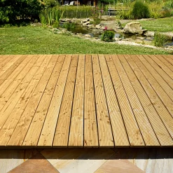 Kiefer-Terrassendiele zweiseitig genutet 200 x 14,6 x 2,6 cm