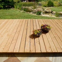 Kiefer-Terrassendiele zweiseitig genutet 200 x 14,6 x 2,6 cm