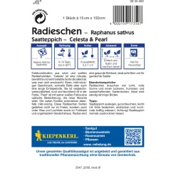 Kiepenkerl Radieschen Celesta Pearl Saatteppich