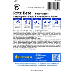 Rote Beete Pablo Avalanche Boldor Saatteppich*Kiepenkerl Clearance