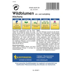 Kiepenkerl Wildblumen mit Kräutern Mischung ein-u.mehrjährig Profi-Line