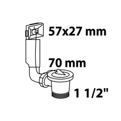 Ab- und Überlaufgarnitur ECO-SAVE KS 1 1/2