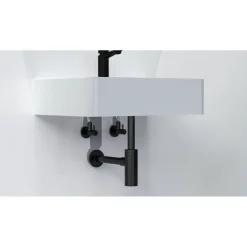 Design-Eckventil schwarz 1/2