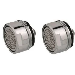 Eco-Mischdüse 2x Anti-Kalk-Sieb M24 AG*Kirchhoff New