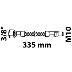 Flex-Anschlussschlauch 335 mm 3/8"IG x M10AG^Kirchhoff Sale