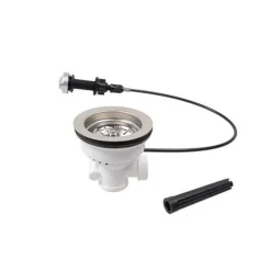 Kirchhoff Korbventil mit Überlaufanschluss drehbar Durchmesser 114 mm x 1" x 1½ Edelstahl