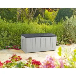 Keter Kissen- und Gartenbox mit Sitz Novel