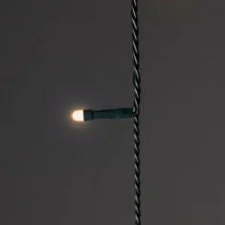 LED Baummantel mit Ring Durchmesser 11 cm 5 Stränge mit je 50 bernsteinfarbenen Dioden gefrostet*Konstsmide