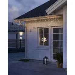 LED Eisregen Lichtervorhang mit Lichtsensor^Konstsmide Outlet