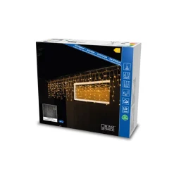 LED Eisregen Lichtervorhang mit weißen Globes*Konstsmide Discount