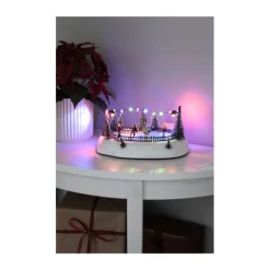 Konstsmide LED Szenerie Eisbahn 12 Dioden Musik 3xAA und USB