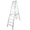 Stufen-Doppelleiter Stabilo 2 x 10 Stufen^Krause Hot