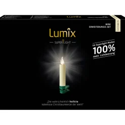 Krinner Erweiterung Christbaumkerzen LED Lumix Classic Mini 6er Set