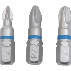 Krone Bit-Set PZ 1-2-3 Torsion 25 mm 3-teilig