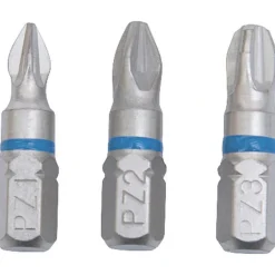 Krone Bit-Set PZ 1-2-3 Torsion 25 mm 3-teilig