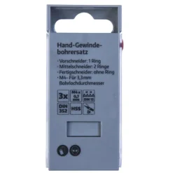 Krone Gewindebohrer-Satz HSS M4 3-teilig
