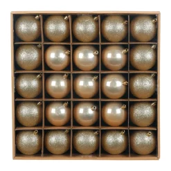 Kugelset 7cm Creamy Gold