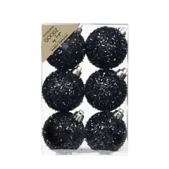 Kugelset 6cm Shellac Black