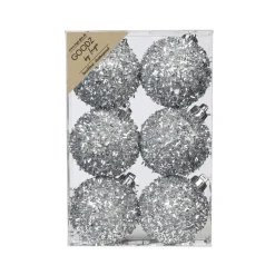 Kugelset 6cm Winter Silver^
