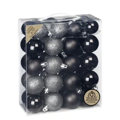 Kugelsortiment 4 und 5 cm Kunststoff 44 Stk Schwarz-Mix* Outlet
