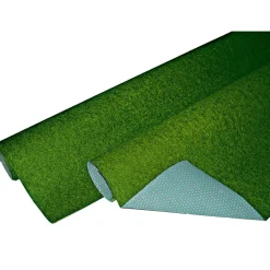 Kunstrasen-Teppich Alteria mit Noppen braun 400 cm