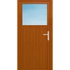 Kunststoff-Nebeneingangstür F02/F02 Easy R Golden oak 98 x 200 cm^ Clearance