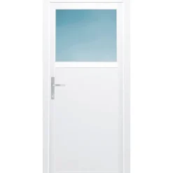 Kunststoff-Nebeneingangstür F02 Easy weiß 98 x 200 cm