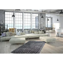 Kurzflorteppich „Luxury 410“ Grau/Anthrazit, 120x170cm* New