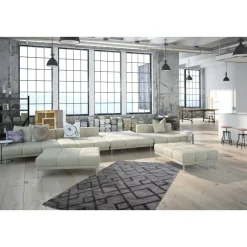 Kurzflorteppich „Luxury 310“ Grau/Anthrazit, 80x150cm