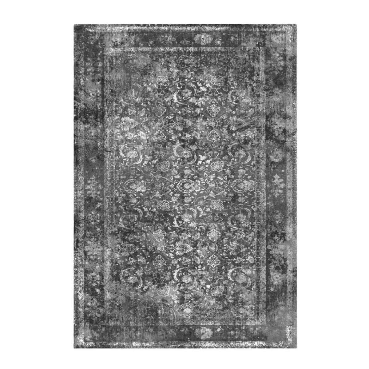 Kurzflorteppich Vintage 8404 grau