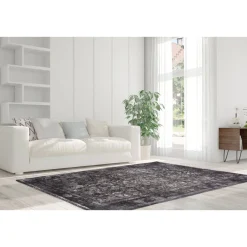 Kurzflorteppich Vintage 8404 grau