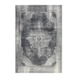 Kurzflorteppich Vintage 8400 grau^ Sale