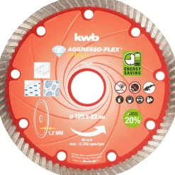 Dünntrennscheibe Aggreso-Flex Diamant Durchmesser 125 mm^kwb Hot